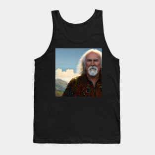 David Crosby vintage graphic design artwork Tank Top